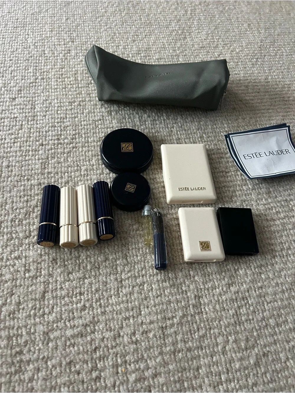 Vintage Estee Lauder Pink Blush & Cheek Duo - Travel Makeup Set